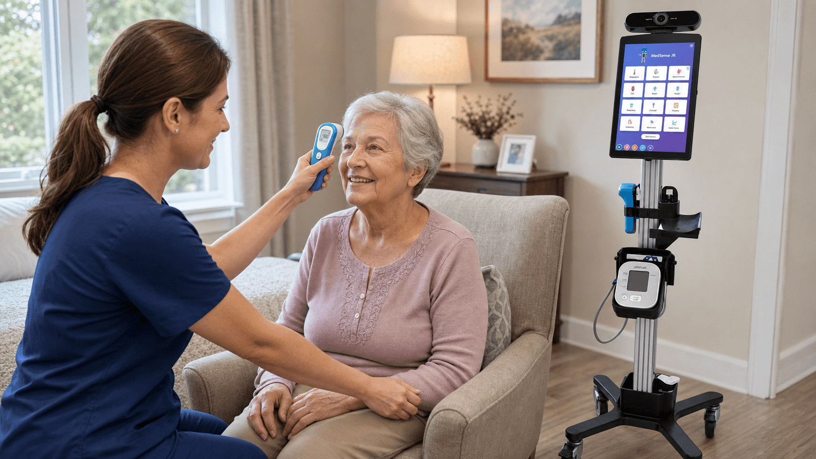 MedSense CareStation cart in a care setting