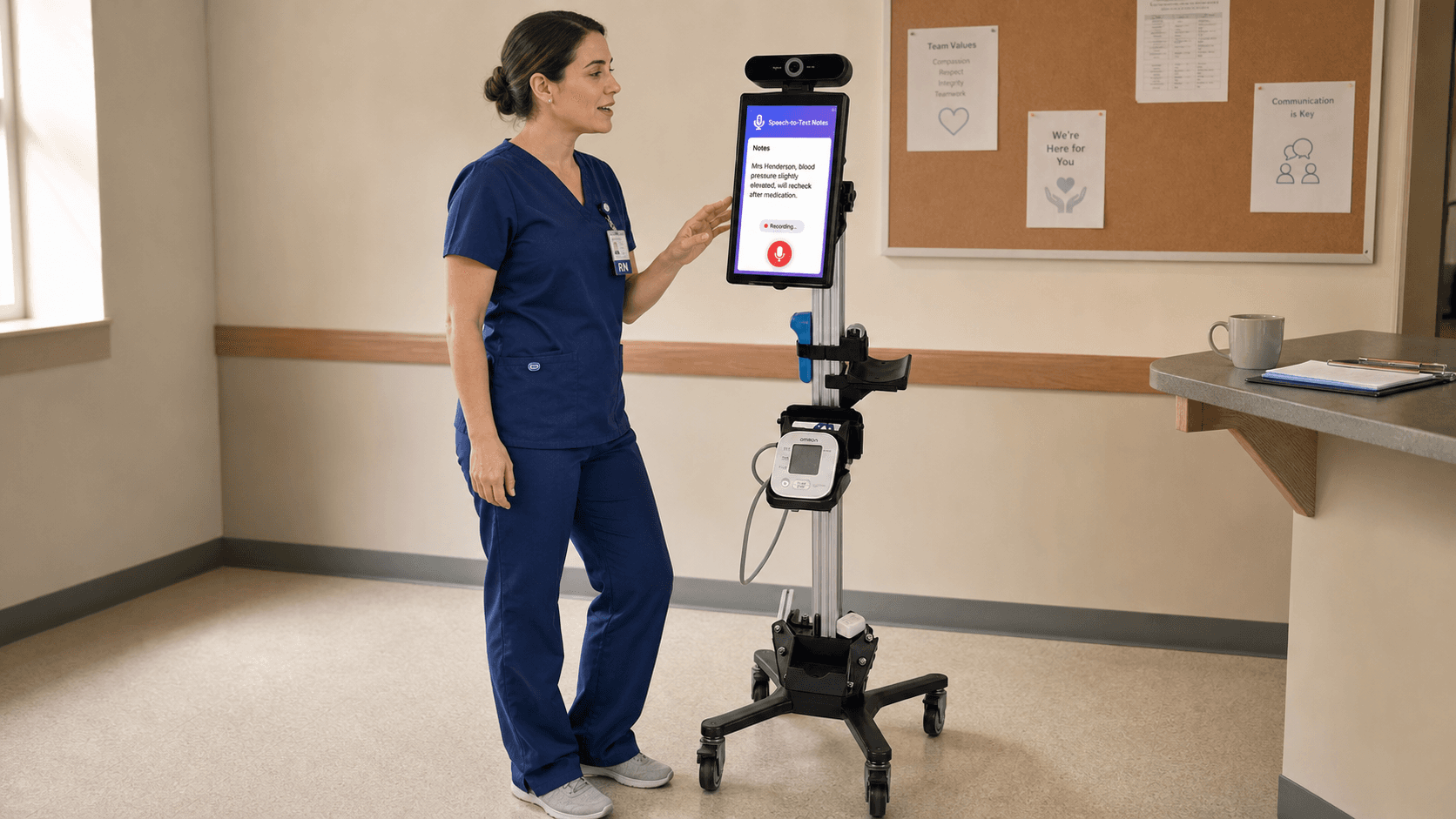 MedSense CareStation setup in a care environment